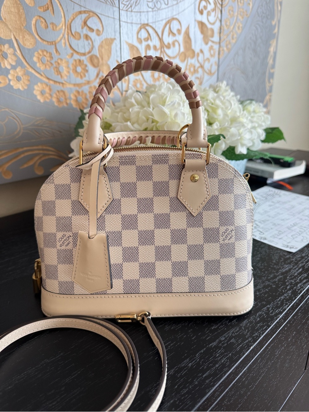 ✨ Louis Vuitton Alma BB Braided Damier Azur – Limited Edition ✨